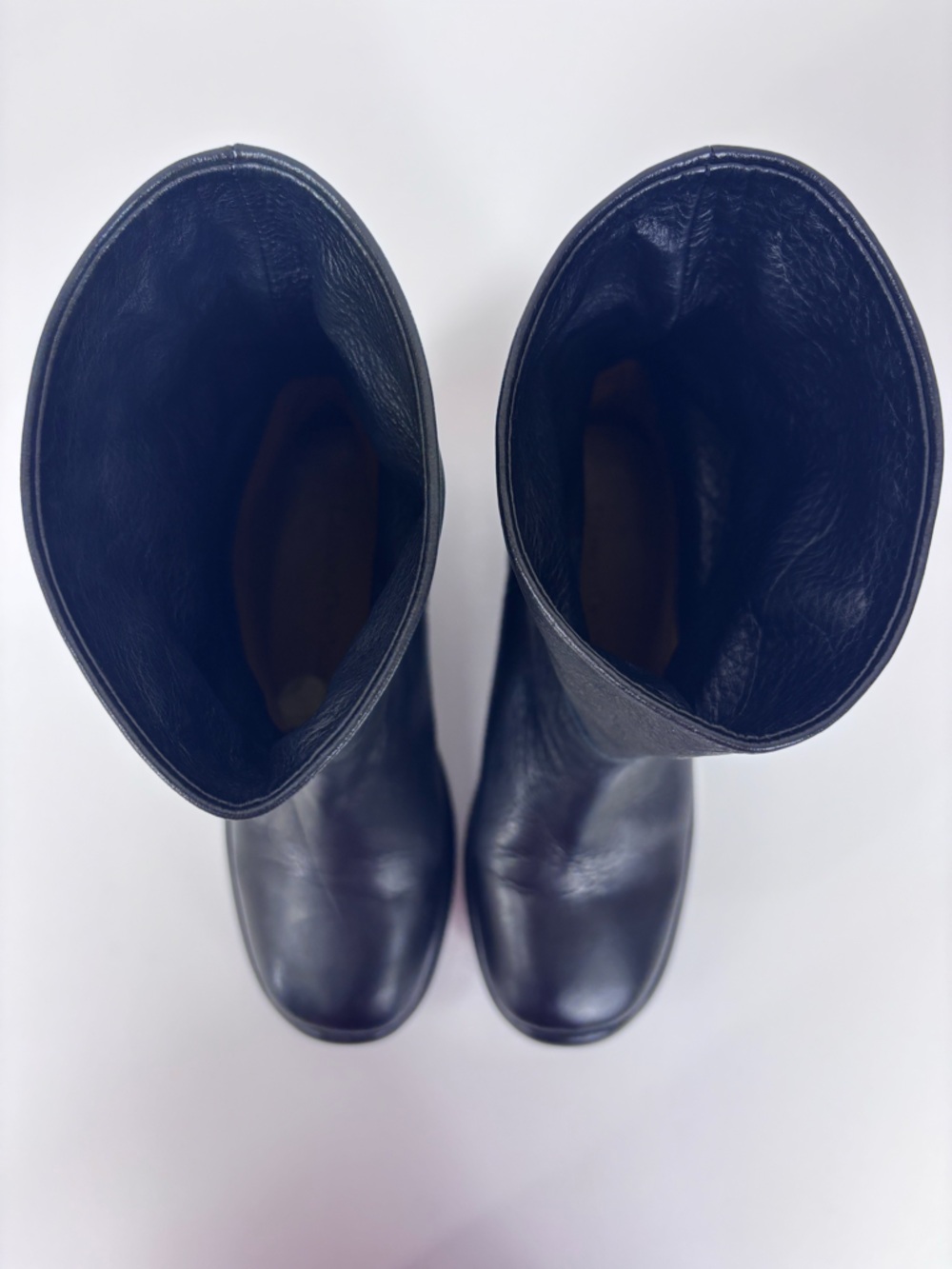 L'Amour Des Pied Boots Hidden Wedge Fold-Cuffed Boot Equestrian Black Size 5.5 - Picture 4 of 16
